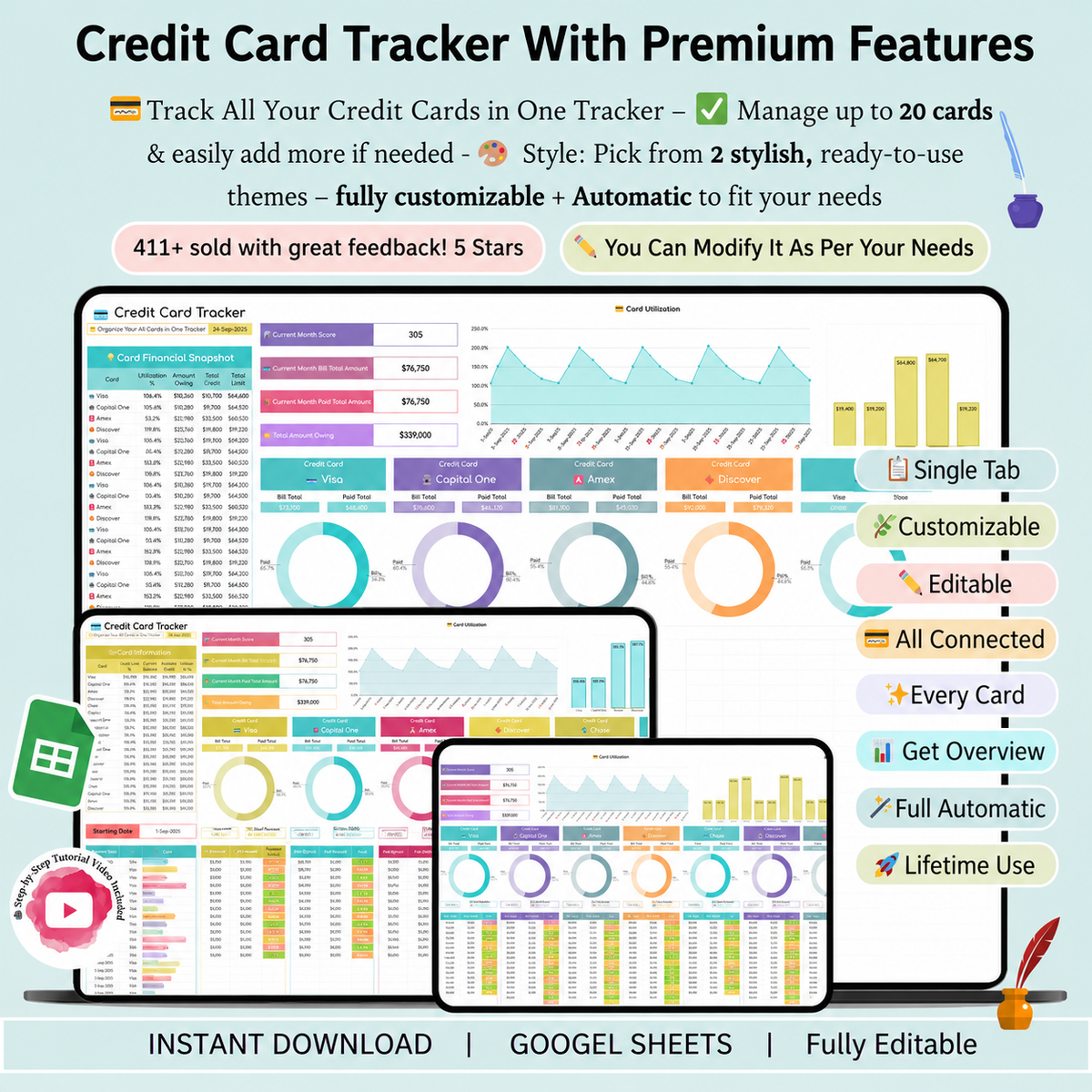 Credit card payment tracker