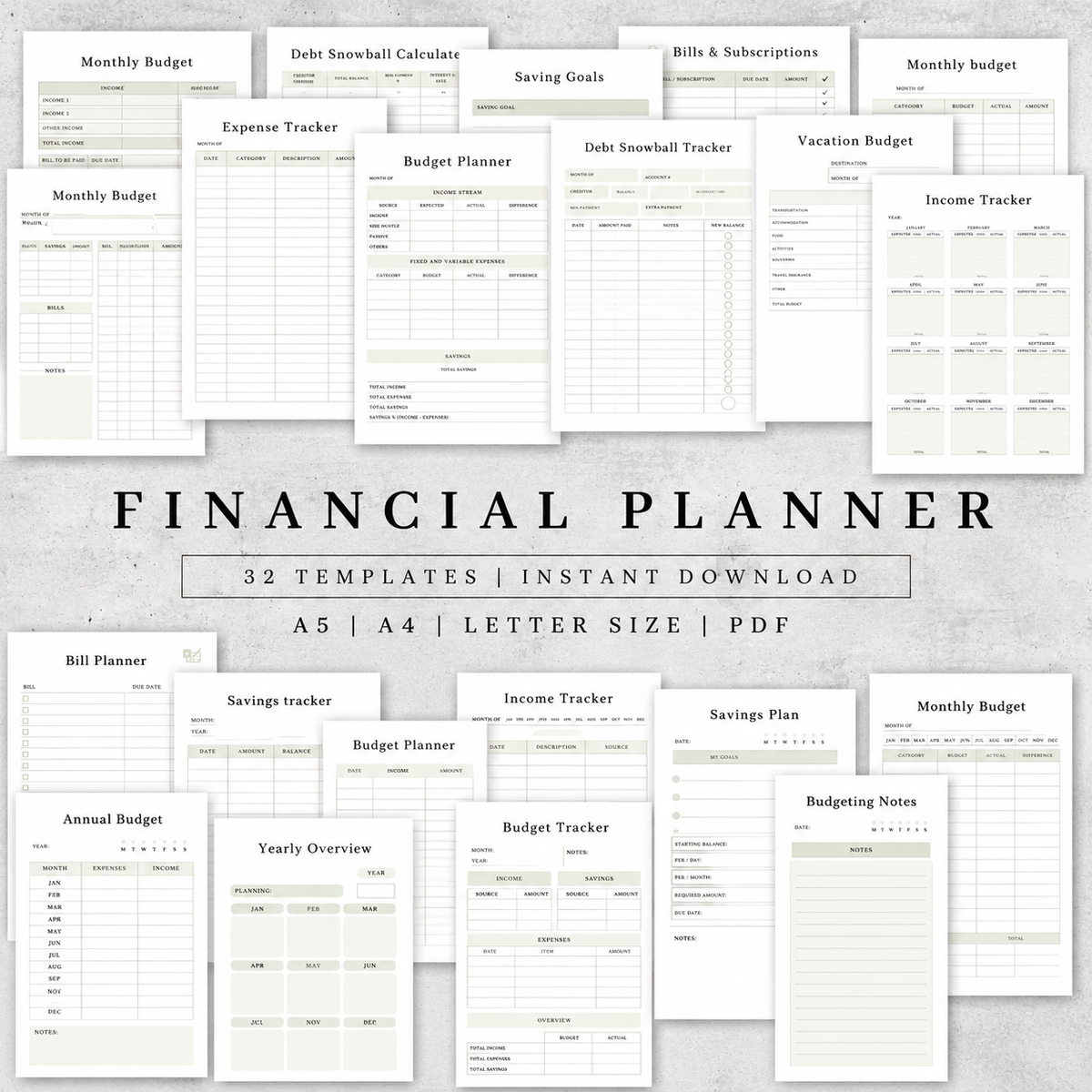 Printable Financial Planner